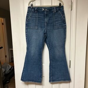 American Eagle Outfitters Blue Flare Jeans